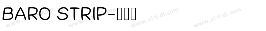 Baro Strip字体转换